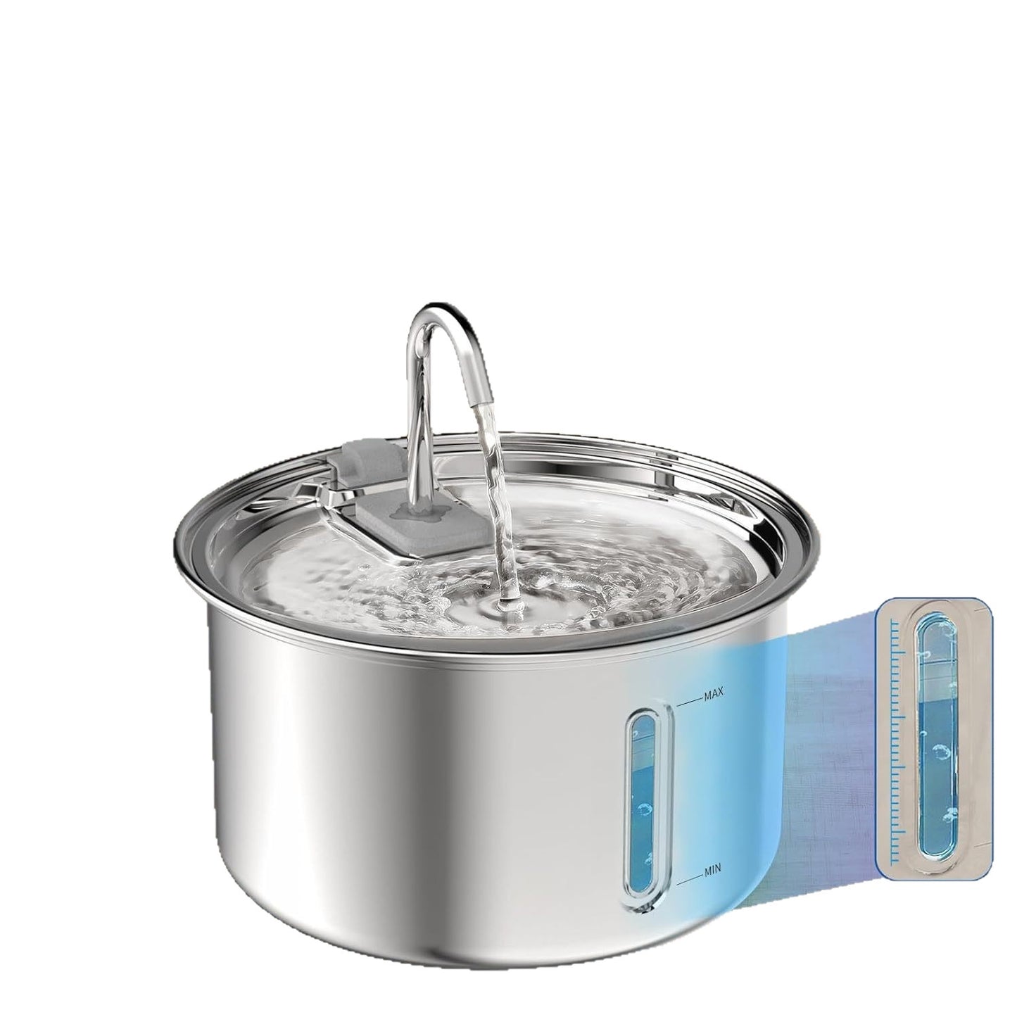 Smart WiFi stainless steel pet water fountain