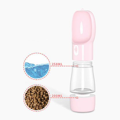 2-in-1 Portable Dog Water Bottle & Travel Bowl