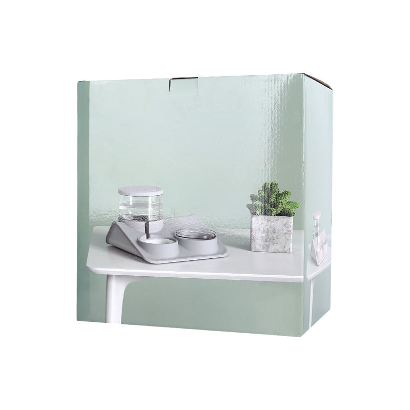 Dual bowl automatic pet feeder