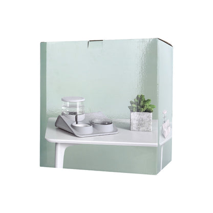 Dual bowl automatic pet feeder