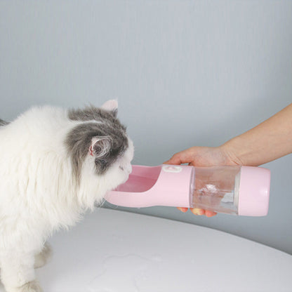 2-in-1 Portable Dog Water Bottle & Travel Bowl