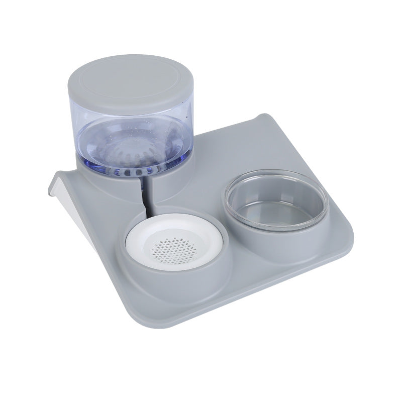 Dual bowl automatic pet feeder