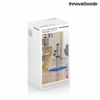 Miausage Cat Scratching & Massage Post with Ball
