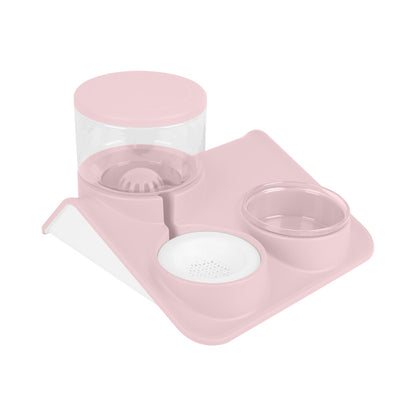 Dual bowl automatic pet feeder