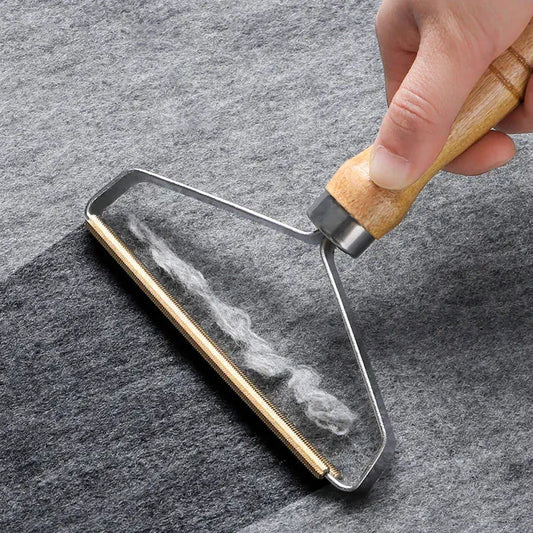 Reusable pet hair remover brush for furniture and clothes