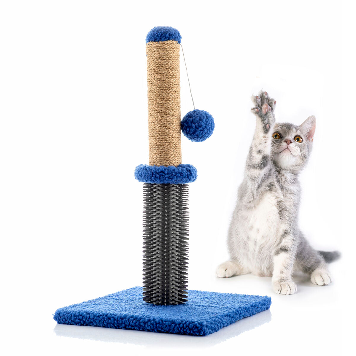 Miausage Cat Scratching & Massage Post with Ball