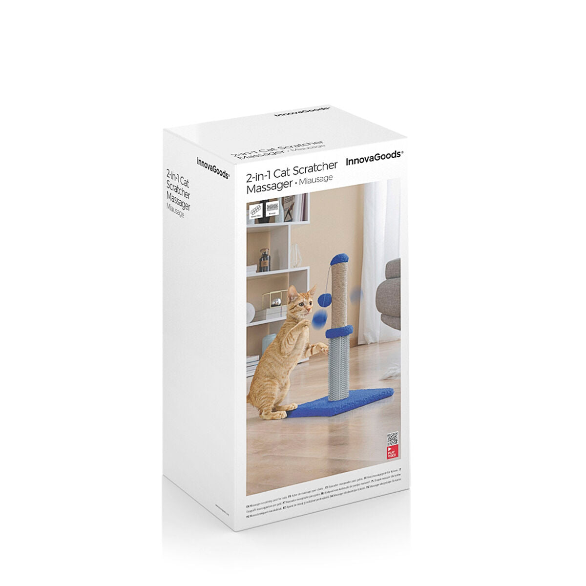Miausage Cat Scratching & Massage Post with Ball