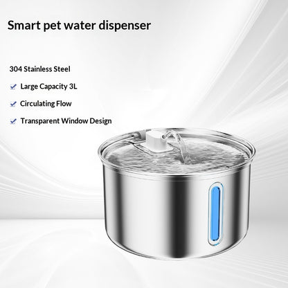 Smart WiFi stainless steel pet water fountain