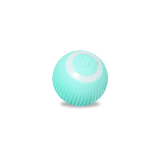 Self-rolling interactive pet ball