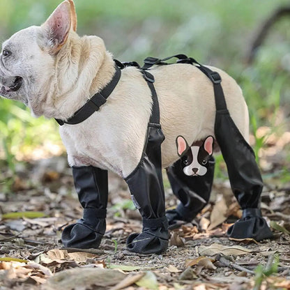 Anti-slip dog shoes for hardwood floors and hot pavement